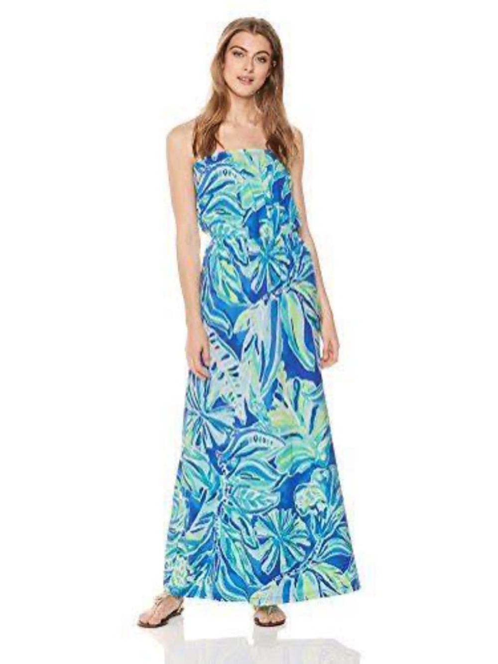 Lilly Pulitzer Marlisa Strapless Maxi Dress - size M